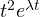 t^2e^{\lambda t}
