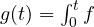 g(t) = \int_0^t f
