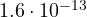 1.6\cdot 10^{-13}
