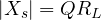 |X_s| = QR_L