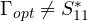 \Gamma_{opt} \ne S_{11}^*