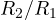 R_2/R_1