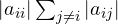 |a_{ii}| \gt \sum_{j \ne i}|a_{ij}|