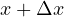 x + \Delta x