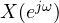 X(e^{j\omega})