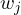 w_j