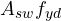 A_{sw}f_{yd}