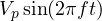 V_p\sin(2\pi ft)