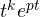 t^k e^{pt}