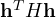 \mathbf h^T H\mathbf h