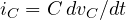 i_C = C\,dv_C/dt
