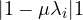 |1 - \mu\lambda_i| \lt  1