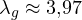 \lambda_g \approx 3{,}97