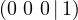 (0\ 0\ 0\,|\,1)