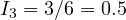 I_3 = 3/6 = 0.5