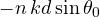 -n\,kd\sin\theta_0