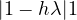 |1 - h\lambda| \gt 1