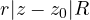 r \lt |z - z_0| \lt R