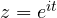z = e^{it}