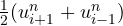 \frac12(u_{i+1}^n + u_{i-1}^n)