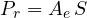P_r = A_e\,S