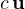 c\,\mathbf u