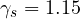 \gamma_s = 1.15