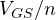 V_{GS}/n