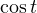 \cos t