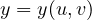 y = y(u, v)