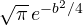 \sqrt\pi\,e^{-b^2/4}