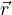 \vec r