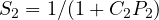 S_2 = 1/(1 + C_2P_2)