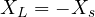 X_L = -X_s