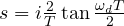 s = i\frac{2}{T}\tan\frac{\omega_dT}{2}