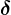 \boldsymbol\delta