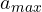a_{max}