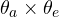 \theta_a\times\theta_e