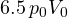 6.5\,p_0V_0