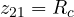 z_{21} = R_c