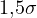 1{,}5\sigma
