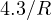 4.3/R