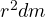 r^2dm