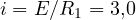 i = E/R_1 = 3{,}0