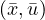 (\bar{x}, \bar{u})