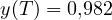 y(T) = 0{,}982