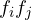 f_i \gt  f_j