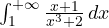 \int_1^{+\infty}\frac{x + 1}{x^3 + 2}\,dx