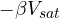-\beta V_{sat}