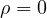 \rho = 0